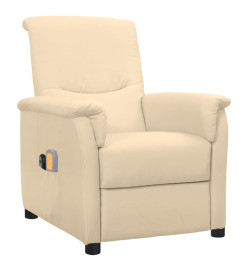 Fauteuil électrique de massage Crème Tissu