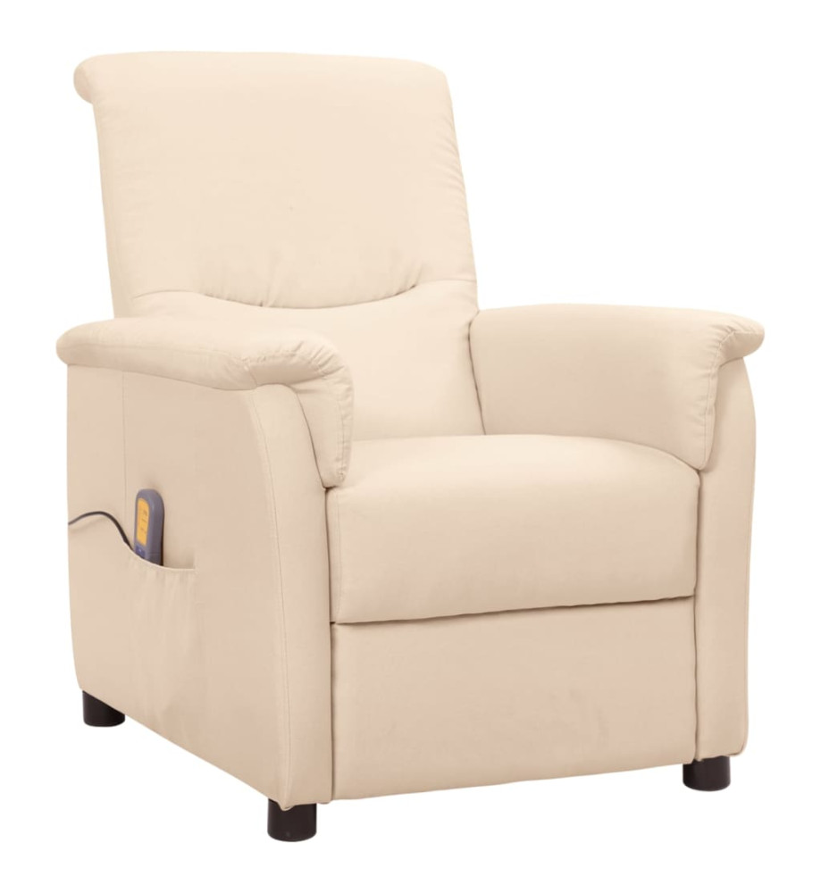 Fauteuil de massage Crème Tissu