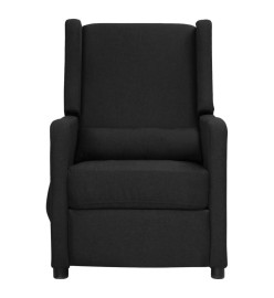 Fauteuil électrique de massage Noir Tissu