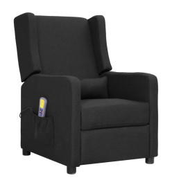 Fauteuil de massage Noir Tissu