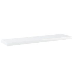 Panneaux bibliothèque 8pcs Blanc brillant 40x10x1,5cm Aggloméré