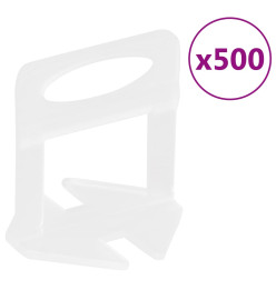 Système de nivellement de carrelage 250 cales 500 clips 1 mm