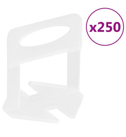 Clips de nivellement de carreaux 250 pcs 1,5 mm