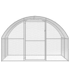 Poulailler d'extérieur 3x24x2 m Acier galvanisé