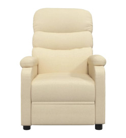 Fauteuil inclinable Crème Tissu