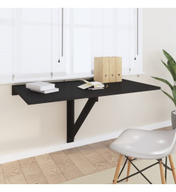 Table murale pliable Noir 100x60x56 cm Bois d'ingénierie