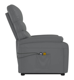 Fauteuil de massage Anthracite Similicuir