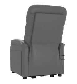 Fauteuil de massage Anthracite Similicuir