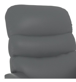 Fauteuil de massage Anthracite Similicuir