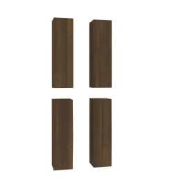 Meubles TV 4 pcs Chêne marron 30,5x30x110 cm Bois d'ingénierie