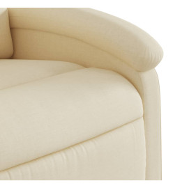 Fauteuil inclinable Crème Tissu