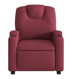 Fauteuil de massage inclinable Rouge bordeaux Tissu