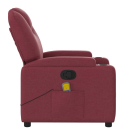 Fauteuil de massage inclinable Rouge bordeaux Tissu