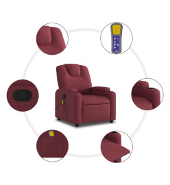 Fauteuil de massage inclinable Rouge bordeaux Tissu