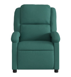 Fauteuil inclinable Vert foncé Tissu