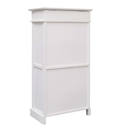 Armoire à chaussures Blanc 50 x 28 x 98 cm Bois de Paulownia