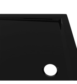 Receveur de douche rectangulaire ABS Noir 70x90 cm