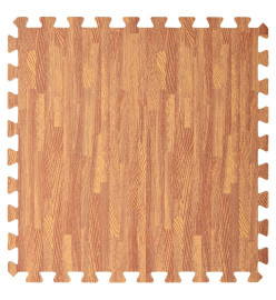 Tapis de sol 6 pcs Grain de bois 2,16㎡ Mousse EVA