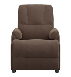 Fauteuil de massage électrique Marron Similicuir daim