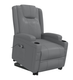 Fauteuil Anthracite Similicuir