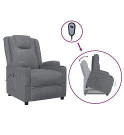 Fauteuil Gris Similicuir