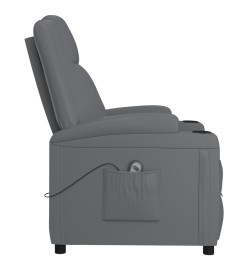 Fauteuil Gris Similicuir