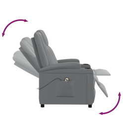 Fauteuil Gris Similicuir