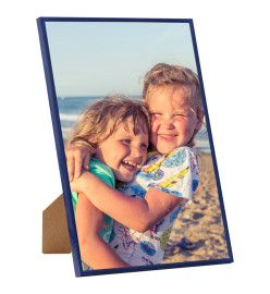 Collage de cadres photo 5 pcs de mur table Bleu 28x35 cm MDF