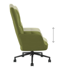 Chaise de relaxation Vert clair Velours