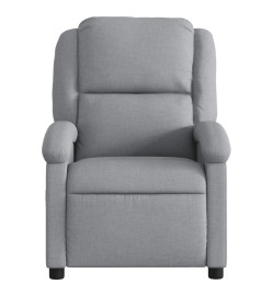 Fauteuil de massage inclinable Gris clair Tissu