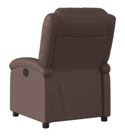 Fauteuil inclinable Marron Similicuir