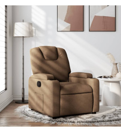 Fauteuil inclinable Marron Tissu