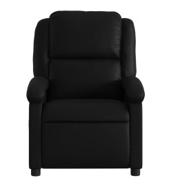 Fauteuil de massage inclinable Noir Similicuir