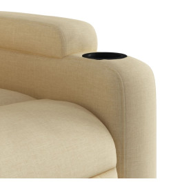 Fauteuil inclinable Crème Tissu