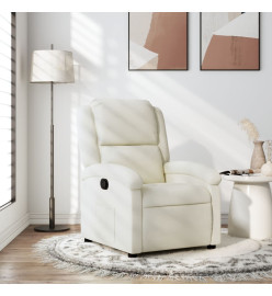 Fauteuil inclinable Crème Velours