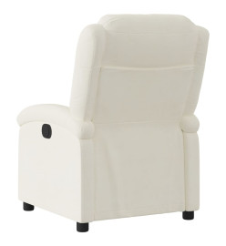 Fauteuil inclinable Crème Velours