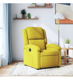 Fauteuil inclinable jaune velours