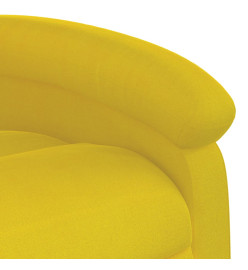 Fauteuil inclinable jaune velours