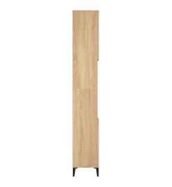 Armoire salle de bain chêne sonoma 30x30x190 cm