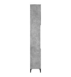 Armoire de salle de bain gris béton 30x30x190 cm