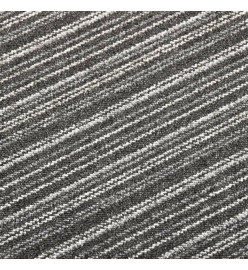 Dalles de tapis de sol 20 pcs 5 m² 50x50 cm Anthracite rayé