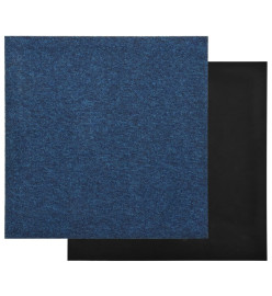 Dalles de tapis de sol 20 pcs 5 m² 50x50 cm Bleu foncé