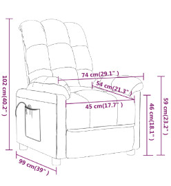 Fauteuil de massage Violet Tissu