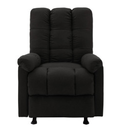 Fauteuil inclinable Noir Tissu