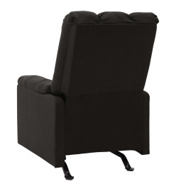 Fauteuil inclinable Noir Tissu