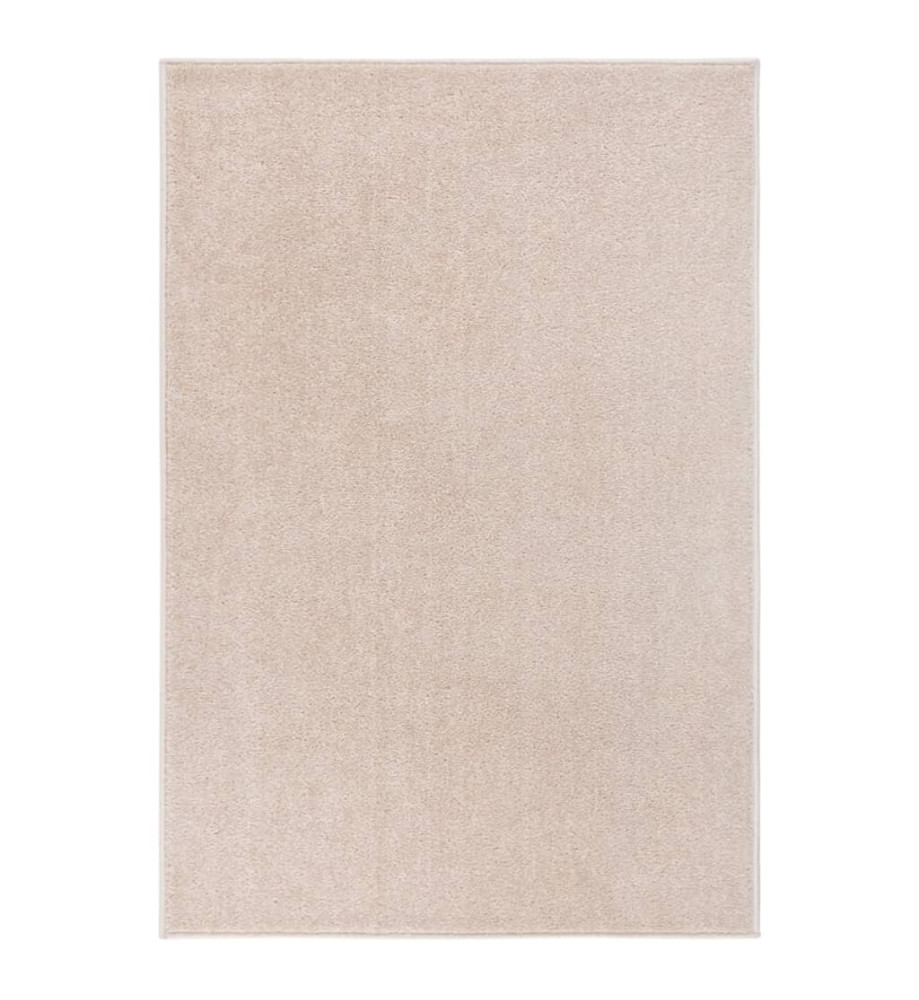 Tapis à poils courts 200x290 cm Beige foncé