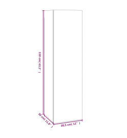 Meubles TV 4 pcs Sonoma gris 30,5x30x110 cm Bois d'ingénierie