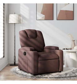 Fauteuil inclinable Marron foncé Tissu