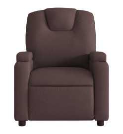 Fauteuil inclinable Marron foncé Tissu