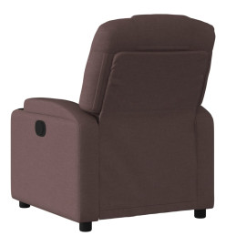 Fauteuil inclinable Marron foncé Tissu